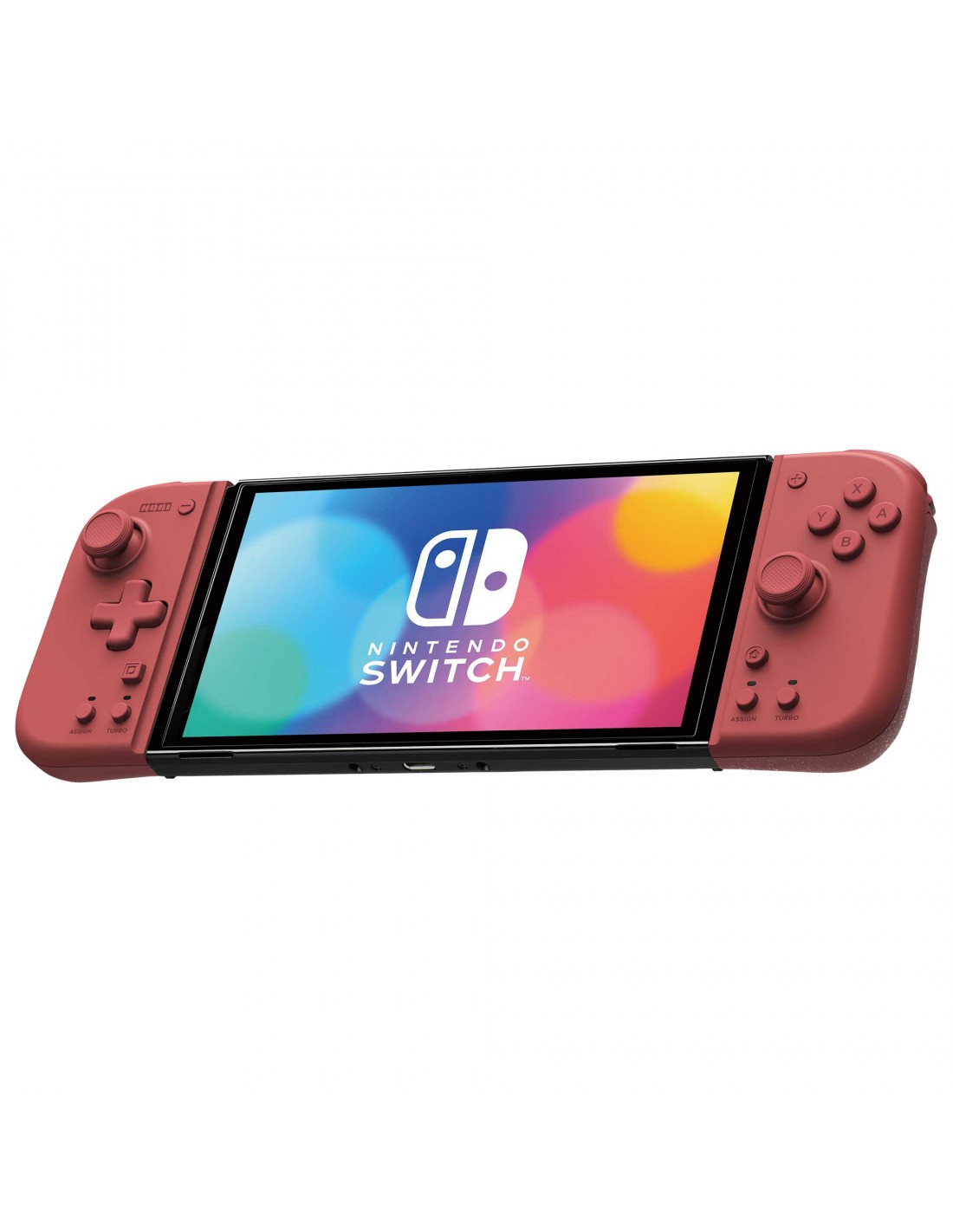 Manette Hori Split Pad Compact rouge Pêssego Nintendo Switch