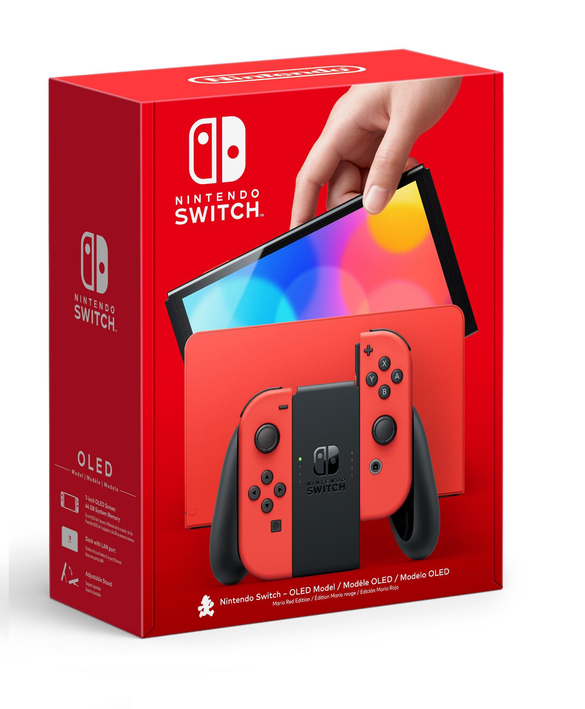 Console Nintendo Switch OLED Mario rouge Limited Edition (64 Go)