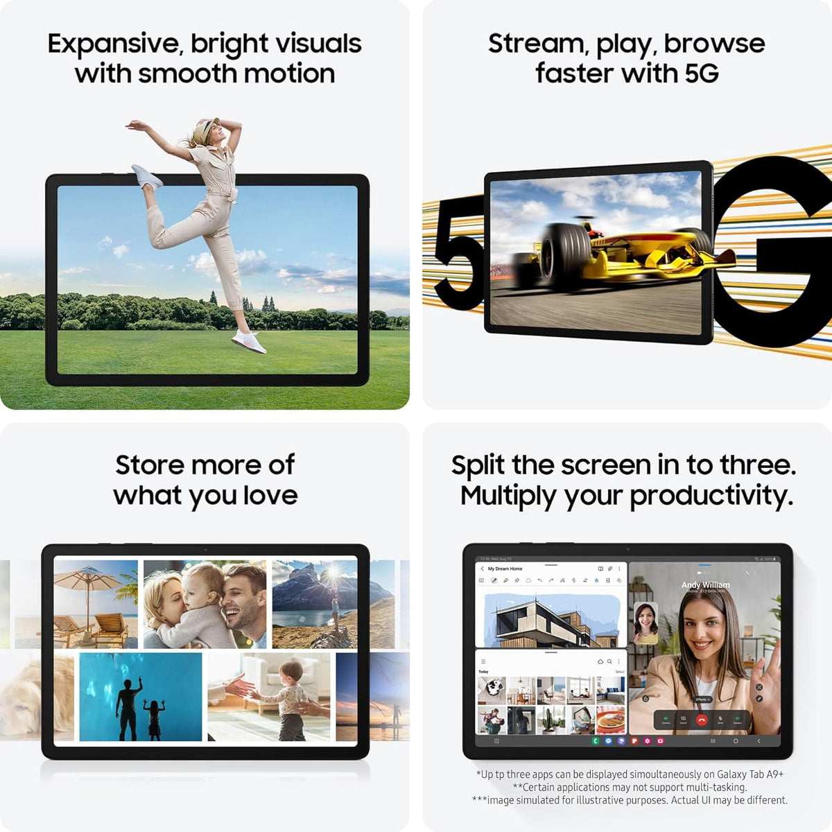 Samsung Galaxy Tab A9+ 11” 64 Go Wi-Fi Tablet