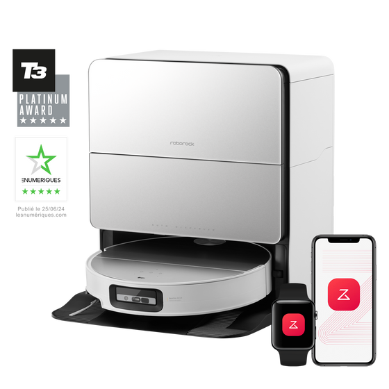 Roborock Saros 10 ( S8 MaxV Ultra amélioré) robot aspirateur laveur avec station d’accueil multifonctionnelle RockDock Ultra