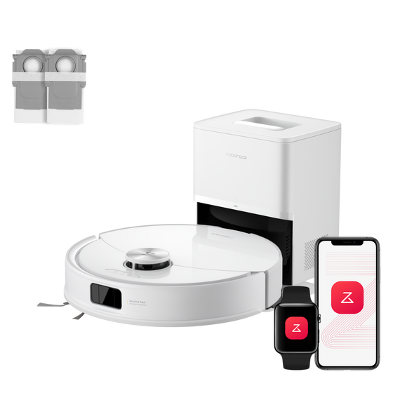 Roborock Q10 S5+ Set robot aspirateur laveur de VibraRise 2.0 avec station de vidage automatique