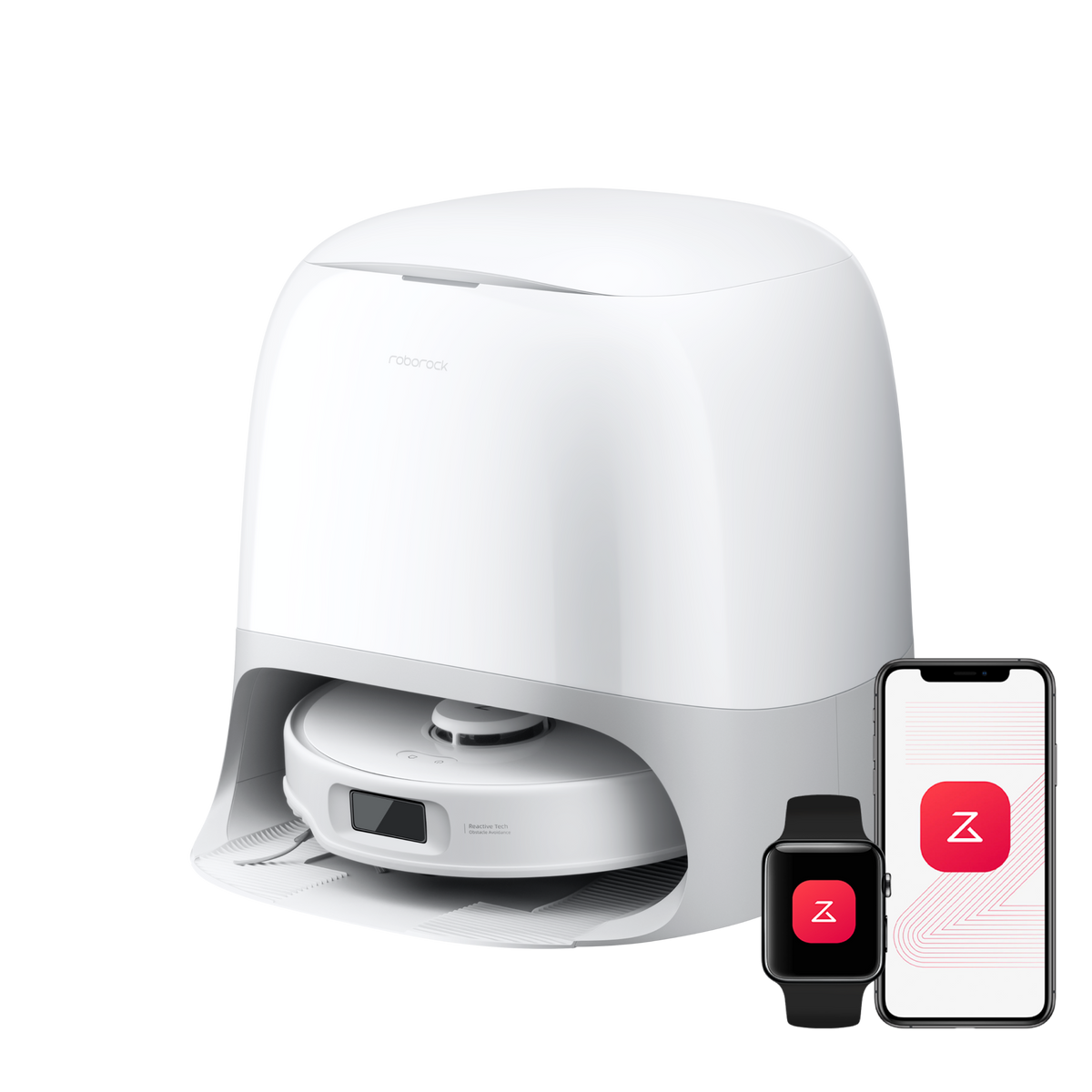 Roborock Qrevo Curv S5X robot aspirateur laveur avec station d’accueil multifonctionnelle 3.0