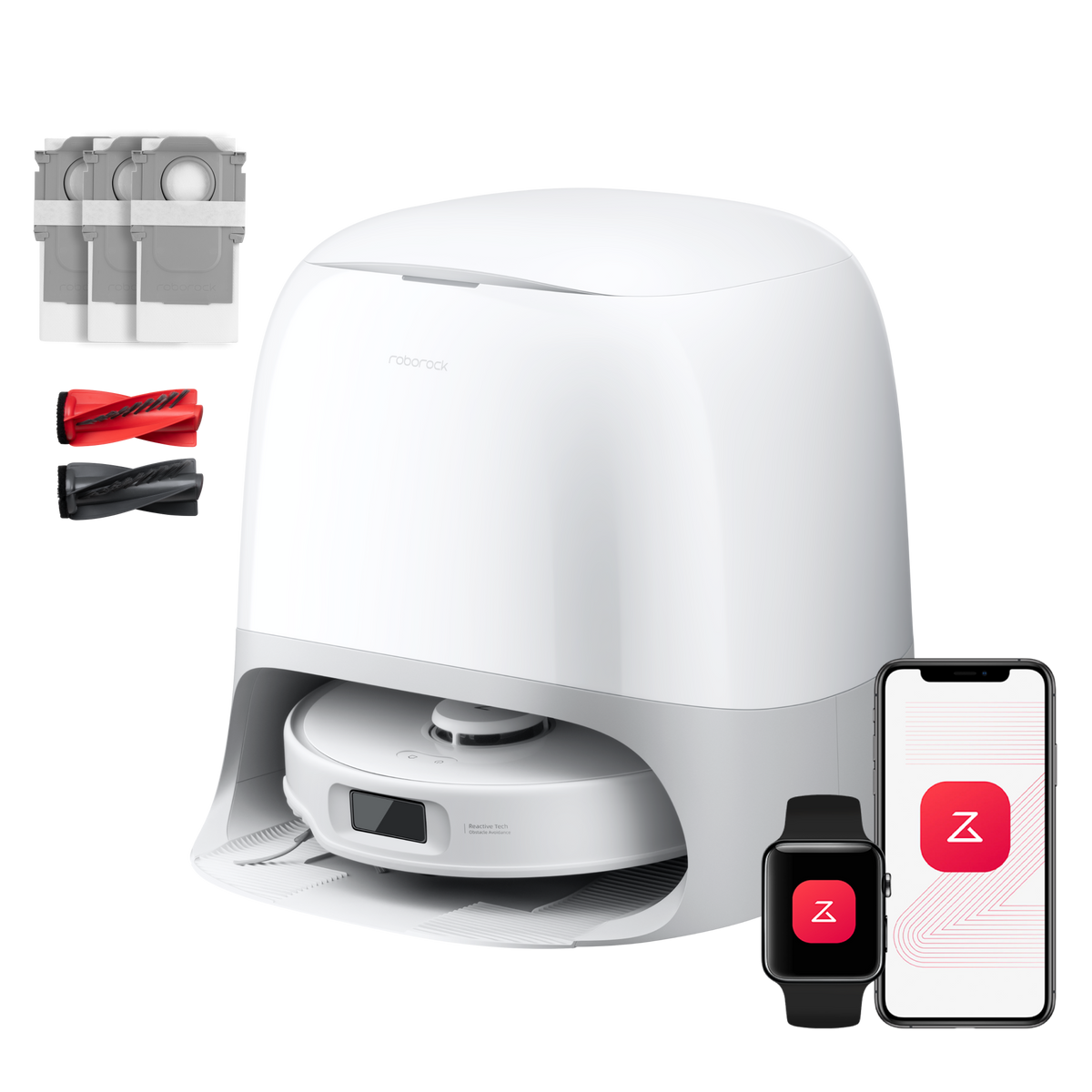 Roborock Qrevo Curv S5X Série robot aspirateur laveur avec station d’accueil multifonctionnelle 3.0