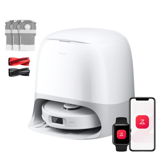 Roborock Qrevo Curv S5X Série robot aspirateur laveur avec station d’accueil multifonctionnelle 3.0
