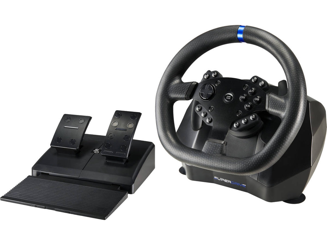 Volant + Pedais SuperDrive USB USB SV 950 PS4/PS3/Xbox/Switch/PC