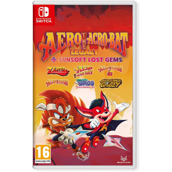 Aero The Acro-Bat Legacy + Sunsoft Lost Gems Nintendo Switch