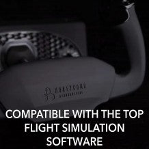 Honeycomb Aeronautical Alpha Flight Controls Yoke noir/rouge