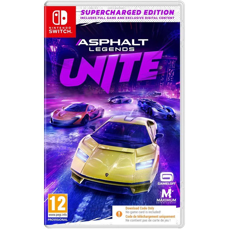 Asphalt Legends Unite Supercharged Edition Nintendo Switch (Code in Box)