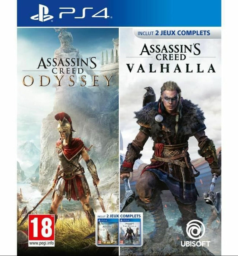 Compilation Assassin's Creed Odyssey + Assassin's Creed Valhalla PS4
