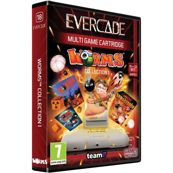 Cartucho Evercade - Worms Collection 1