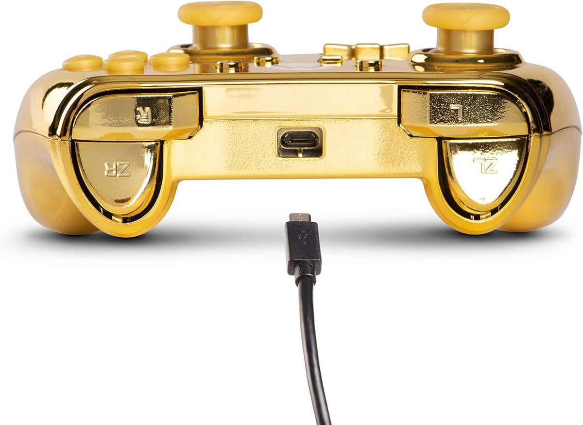 Manette PowerA filaire Super Mario Chrome or Special Edition Nintendo Switch