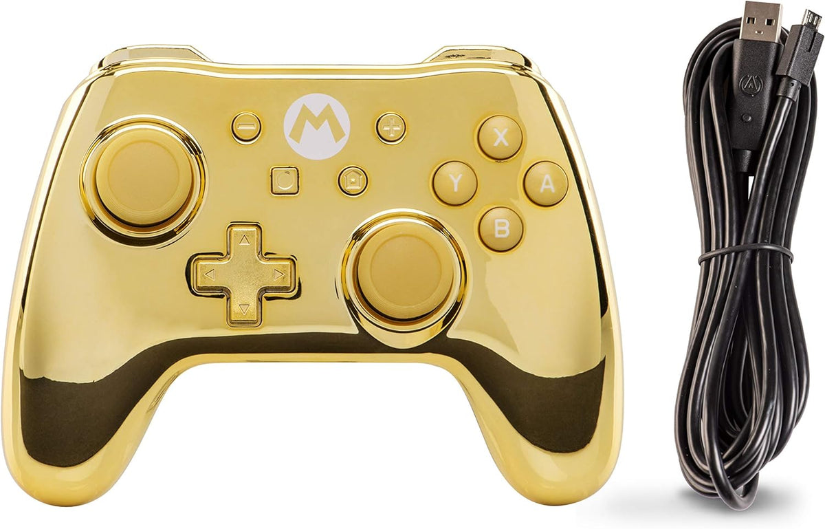 Manette PowerA filaire Super Mario Chrome or Special Edition Nintendo Switch