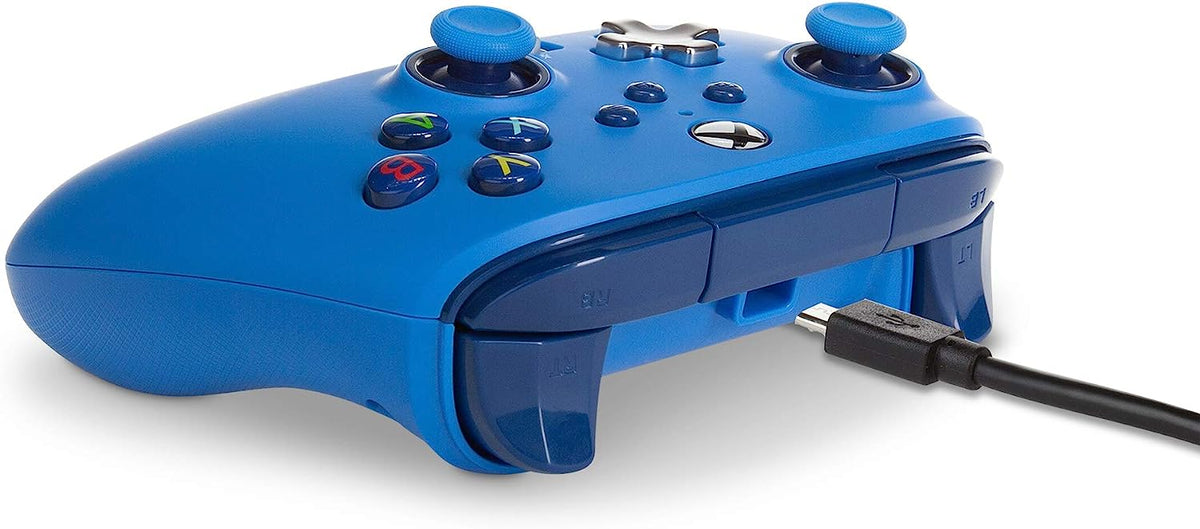 Manette PowerA filaire bleu (Xbox One/Series X/S/PC)