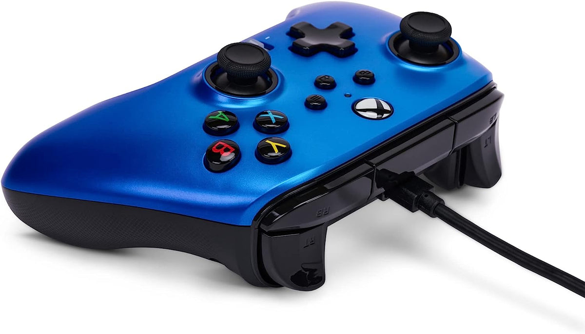 Manette PowerA filaire Sapphire Fade (Xbox One/Series X/S/PC)