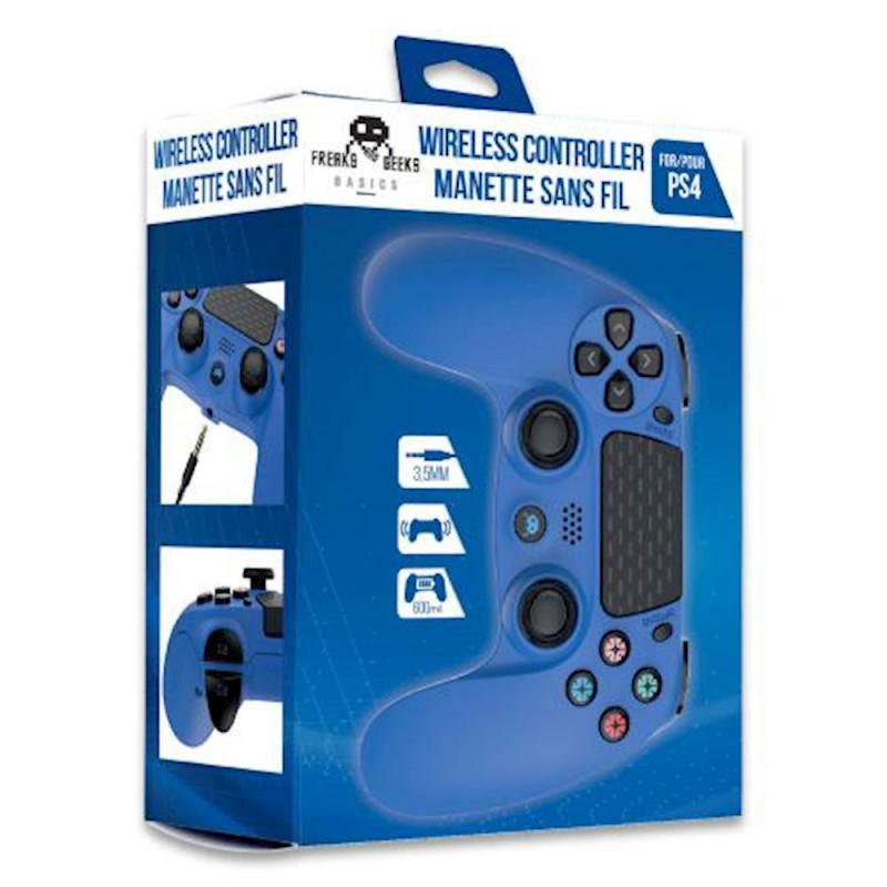 Manette PS4 sans fil Freaks and Geeks bleu