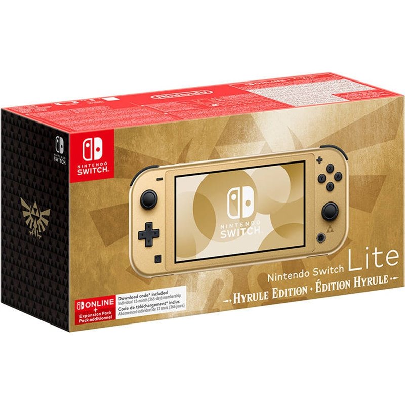 Console Nintendo Switch Lite - Hyrule Edition (+ 12 mois Nintendo Switch Online)