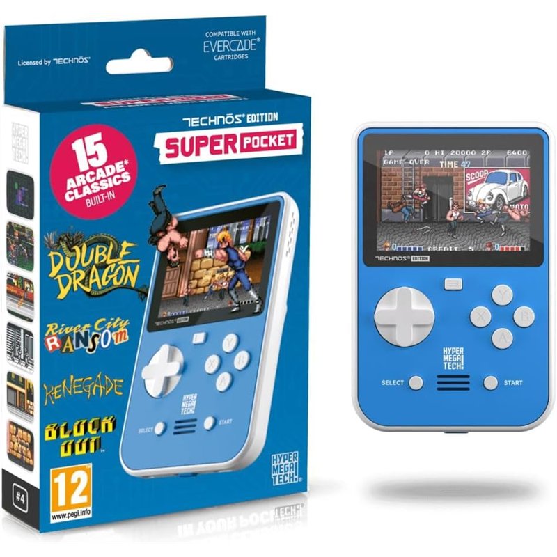 Console portable Retro - Evercade Super Pocket: Technos Edition (15 jeux inclus)