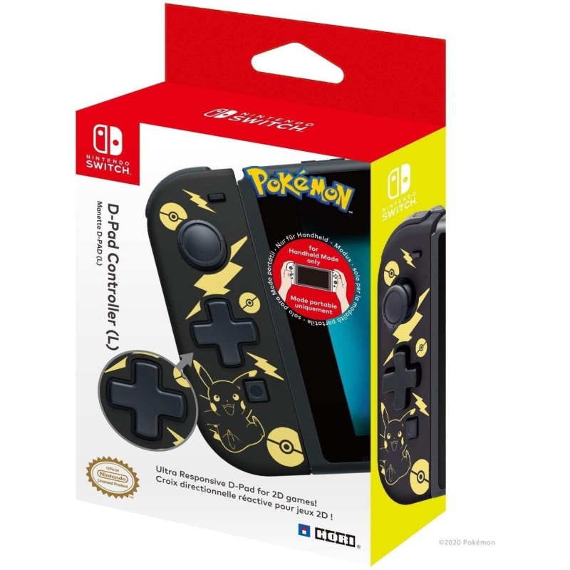 Hori D-Pad Joy-Con Esquerdo Pokemon Pikachu Nintendo Switch