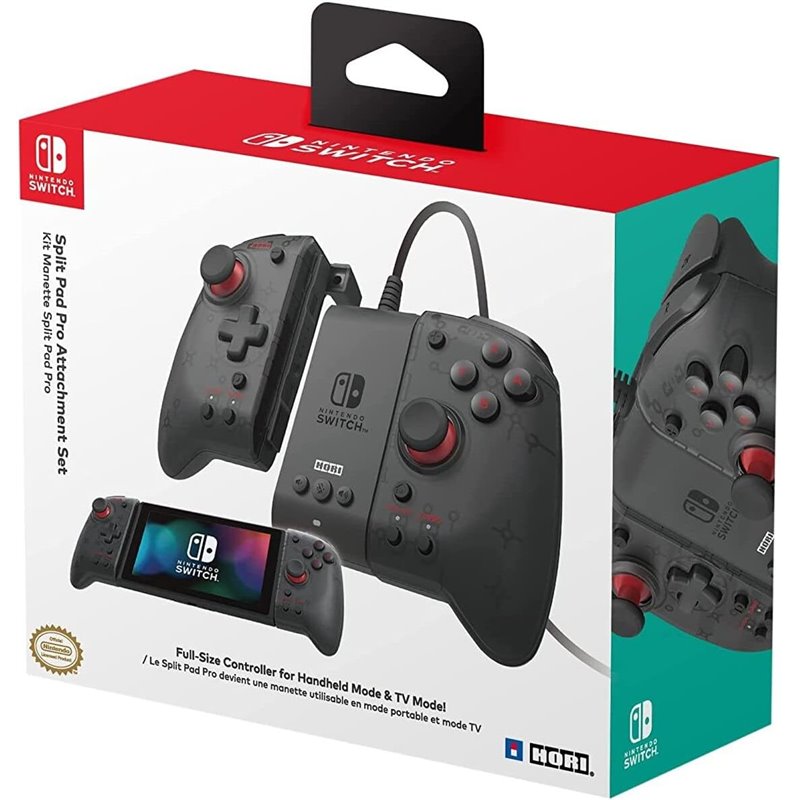 Manette Hori Split Pad Pro Attachment Set noir Nintendo Switch