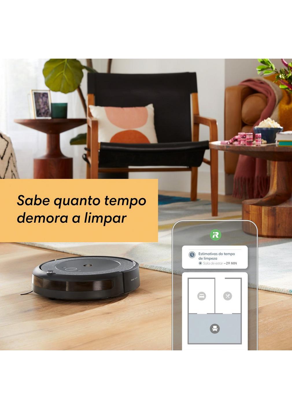 Aspirador Robô iRobot Roomba i5+ Clean Base Cinza