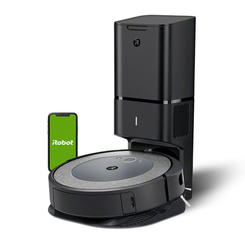 Aspirador Robô iRobot Roomba i5+ Clean Base Cinza