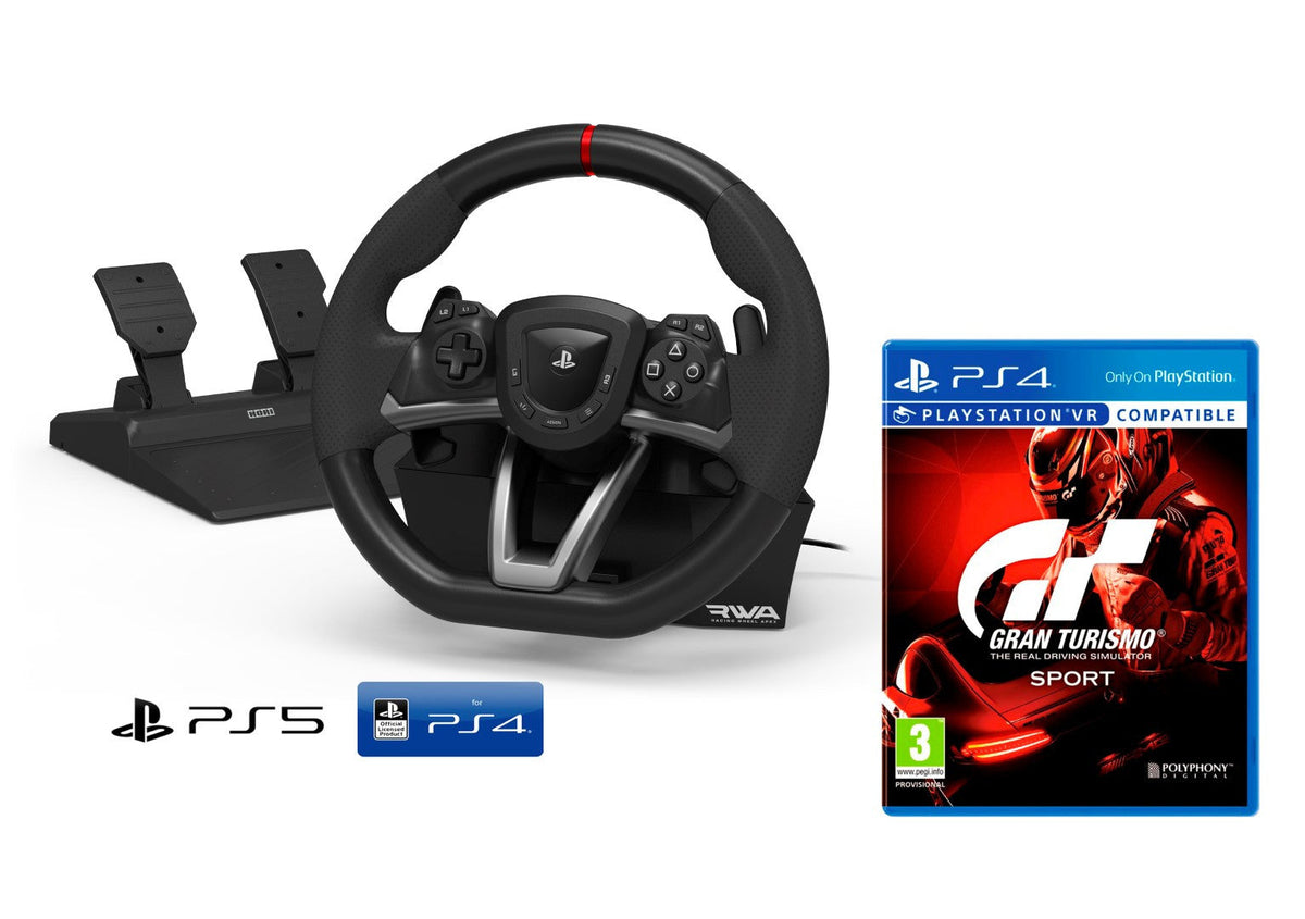 Volant Hori RWA Apex PS5/PS4/PC + Gran Turismo Sport PS4
