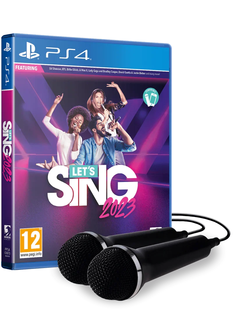 Let's Sing 2023 + 2 Micros PS4