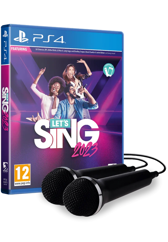 Let's Sing 2023 + 2 Micros PS4