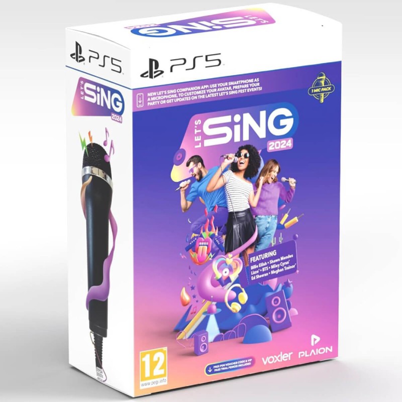 Let's Sing 2024 + 1 Micro PS5