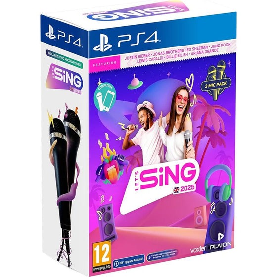 Let's Sing 2025 + 2 Micros PS4