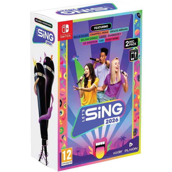 Let's Sing 2026 + 2 Micros Nintendo Switch