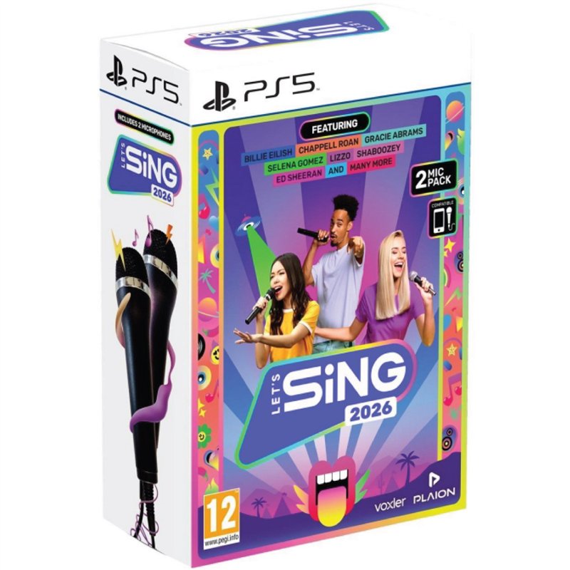 Let's Sing 2026 + 2 Micros PS5