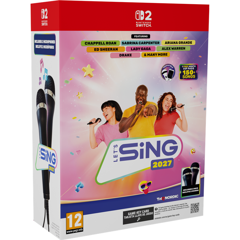 Let's Sing 2027 + 2 Micros Nintendo Switch 2