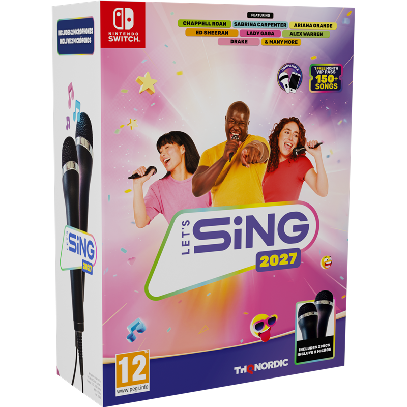 Let's Sing 2027 + 2 Micros Nintendo Switch