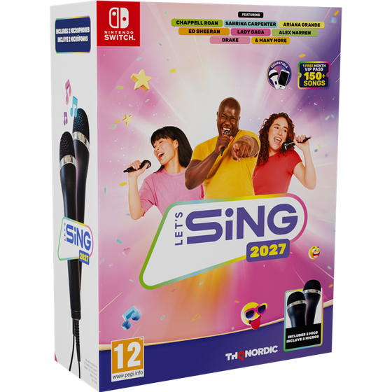 Let's Sing 2027 + 2 Micros Nintendo Switch