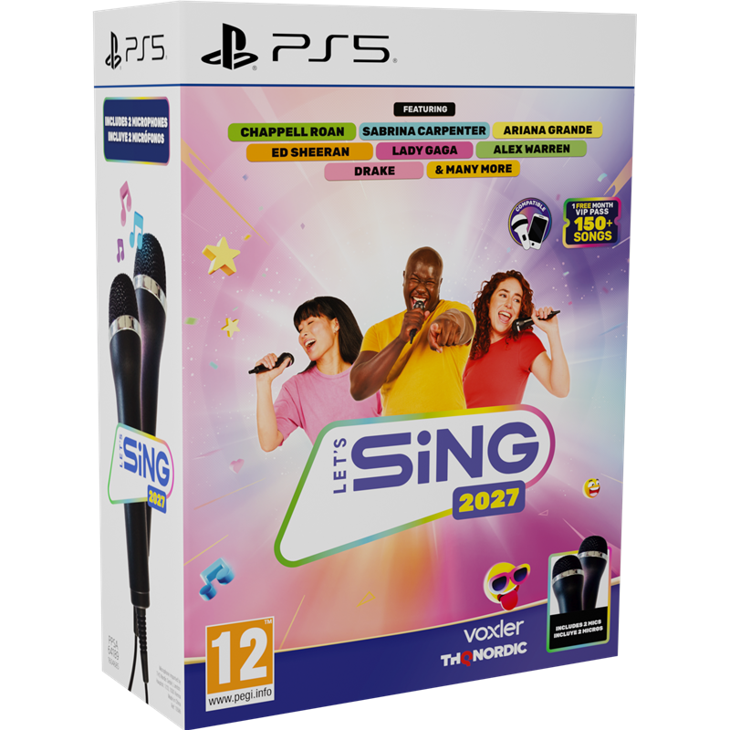 Let's Sing 2027 + 2 Micros PS5