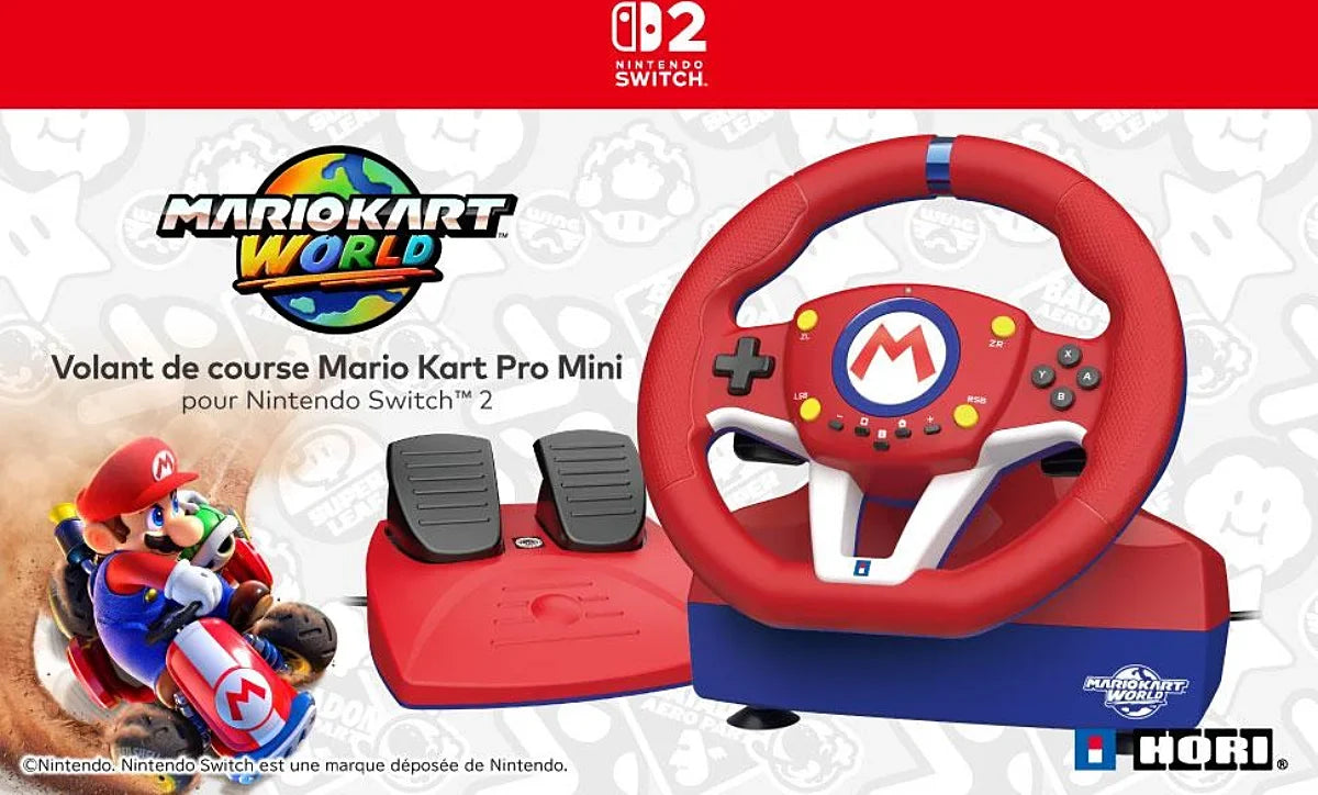 Volant Hori Mario Kart Pro Mini Nintendo Switch 2