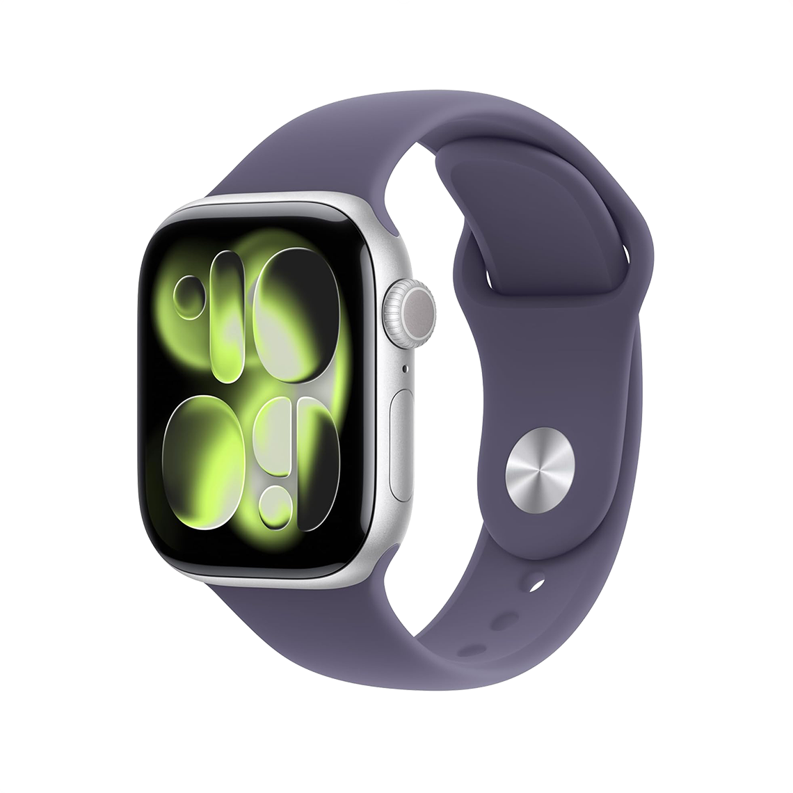 Apple Watch Series 11 42 mm GPS + cellulaire - argent avec S/M brume violette bracelet Sport