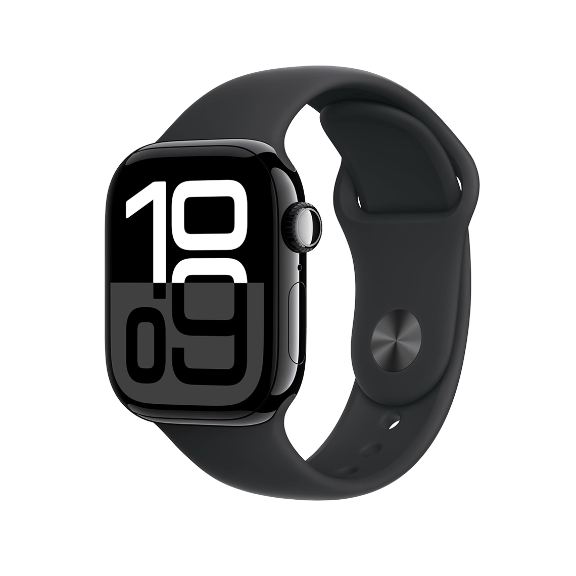 Apple Watch Series 10 46 mm GPS + cellulaire - noir de jais avec S/M noir bracelet Sport