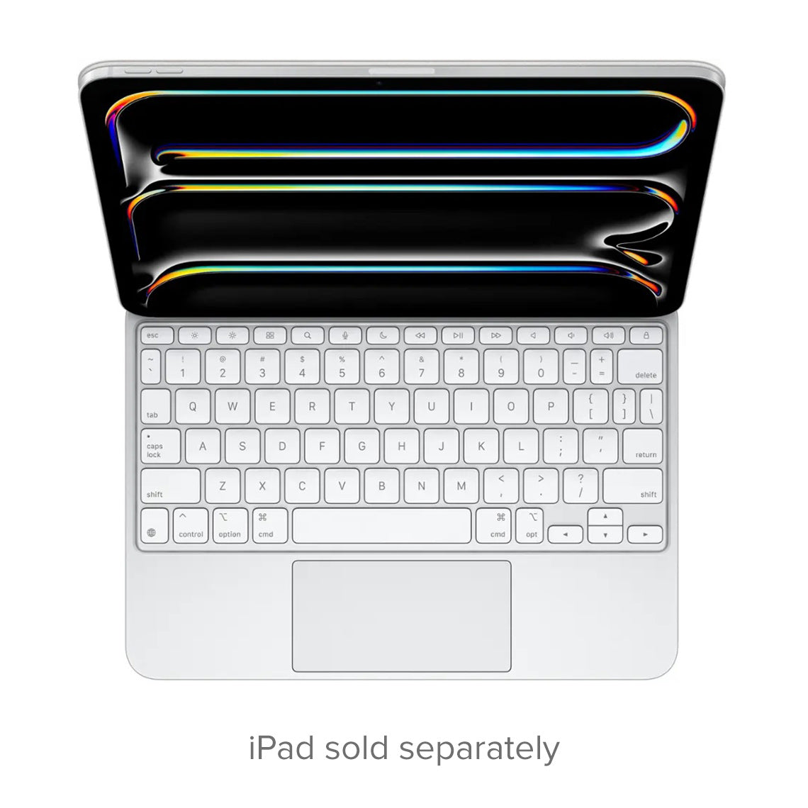 Magic Keyboard pour iPad Pro 11 pouces (M4 & M5) - clavier américain anglais - blanc