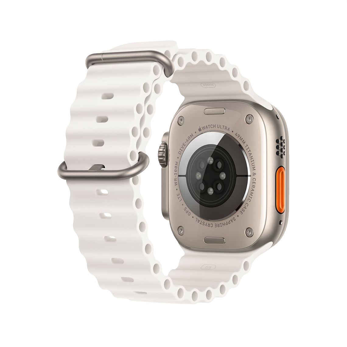 Apple Watch Ultra 2 49 mm GPS + cellulaire - titane - blanc bracelet Océan