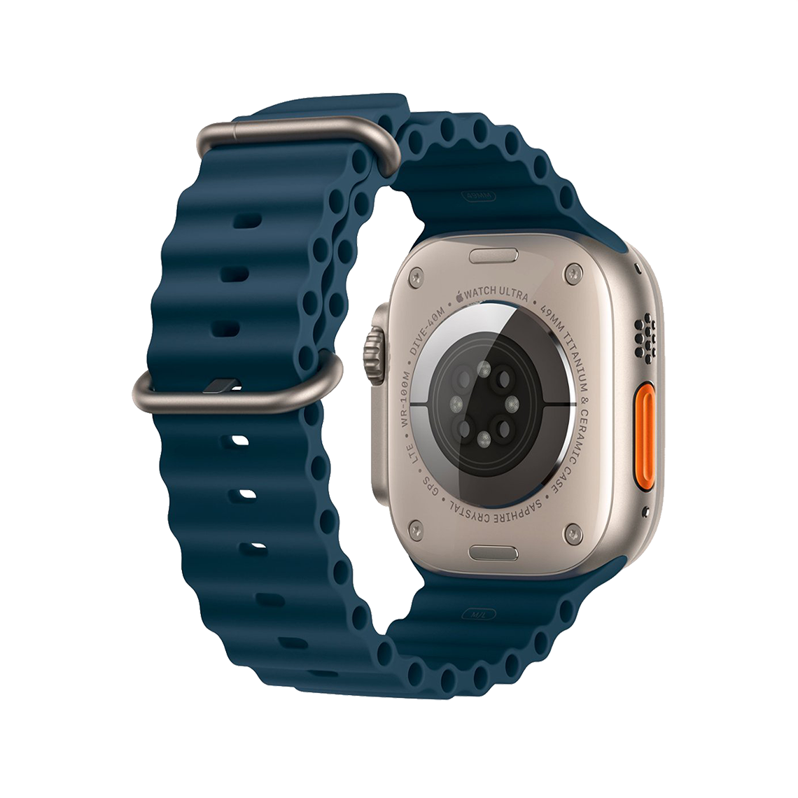 Apple Watch Ultra 2 49 mm GPS + cellulaire - titane - bleu bracelet Océan