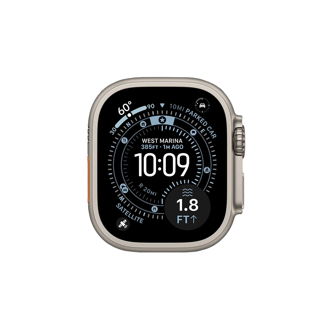 Apple Watch Ultra 3 49 mm GPS + cellulaire titane naturel sans bracelet