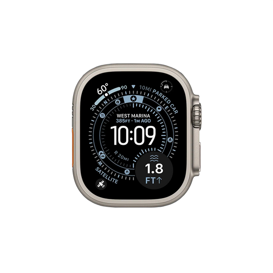 Apple Watch Ultra 3 49 mm GPS + cellulaire titane naturel sans bracelet