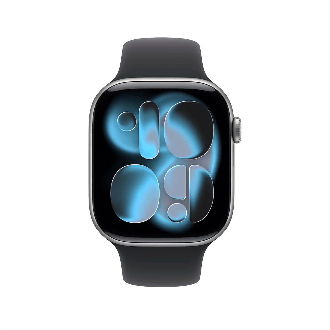 Apple Watch Series 11 46 mm GPS + cellulaire - gris sidéral avec M/L noir bracelet Sport