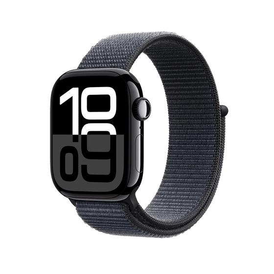 Apple Watch Series 10 46 mm GPS - noir de jais avec encre Boucle Sport