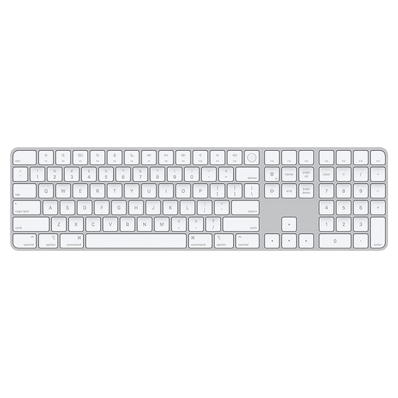 Apple sans fil Magic Keyboard avec Touch ID et pavé numérique - argent
