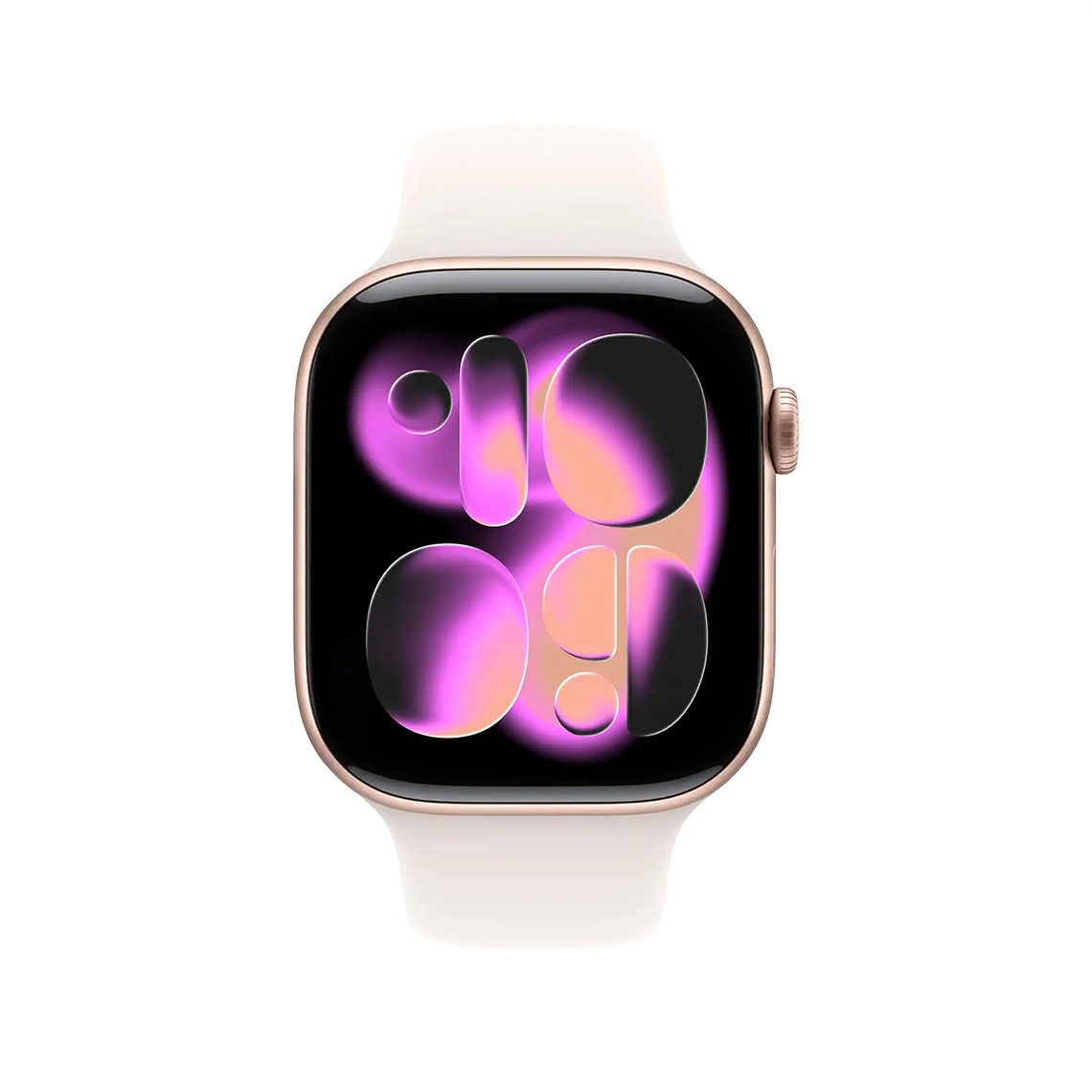 Apple Watch Series 11 46 mm GPS - or rose avec S/M rose clair bracelet Sport