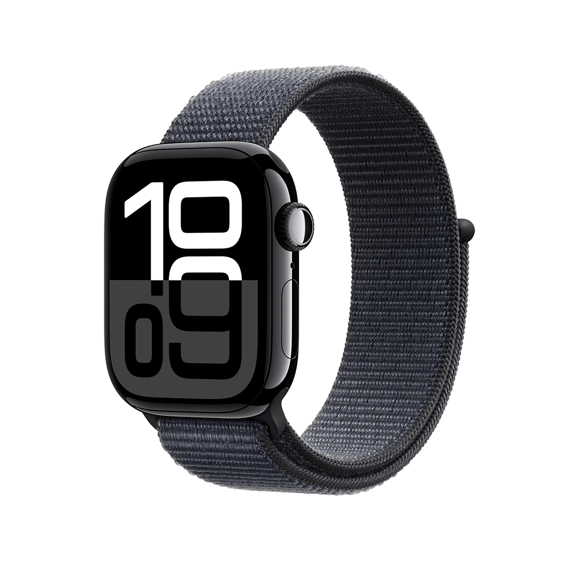 Apple Watch Series 10 46 mm GPS + cellulaire - noir de jais avec encre Boucle Sport
