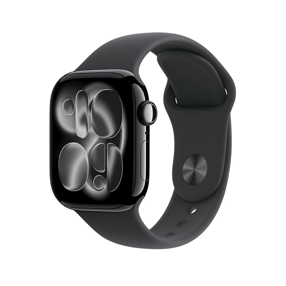 Apple Watch Series 11 46 mm GPS - noir de jais avec S/M noir bracelet Sport